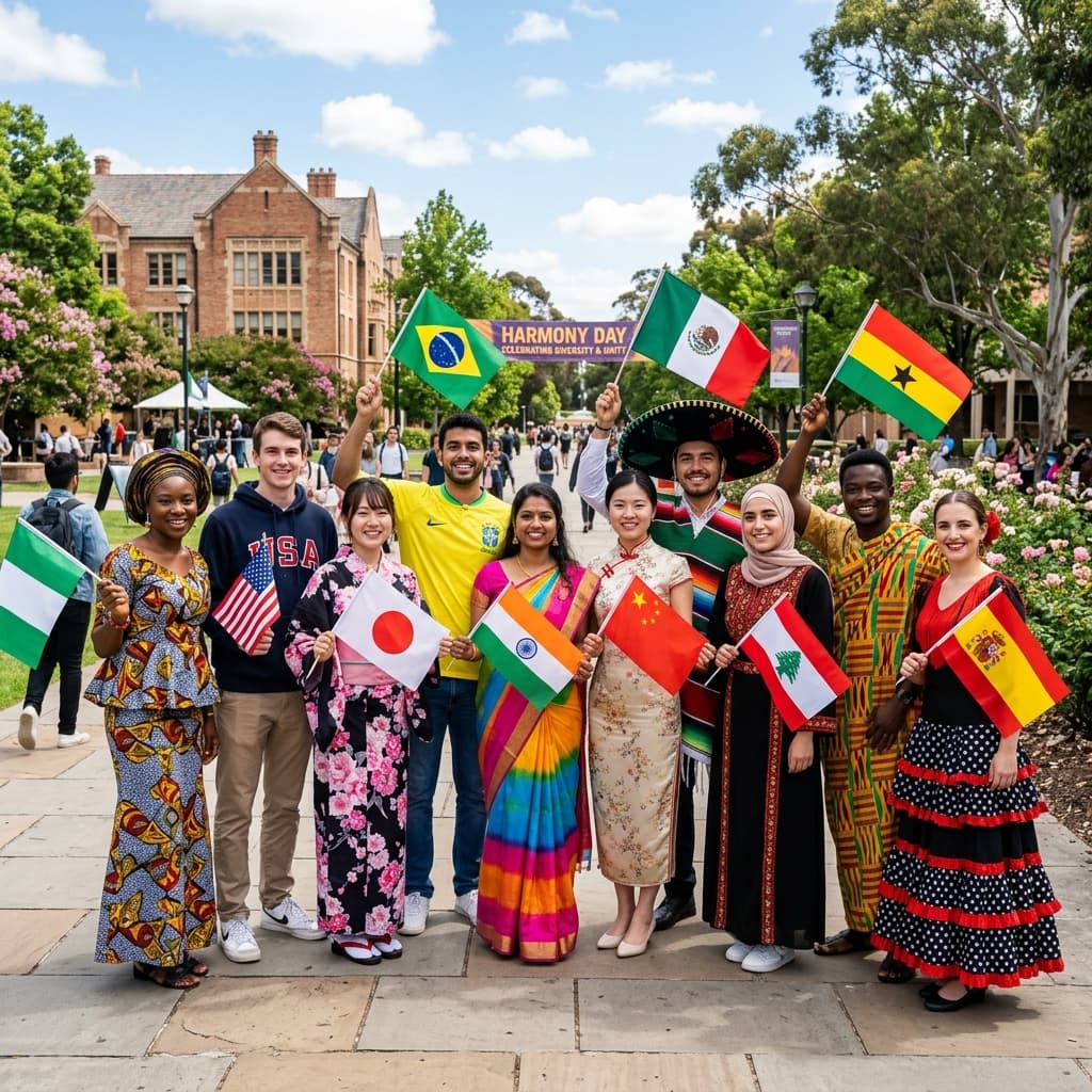 Harmony Day: Students share cultures, stories and flags from around the world